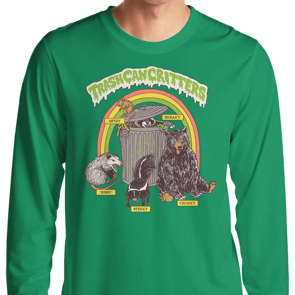Hillary White's Trash Can Critters Long Sleeve Comfortable T - Shirt