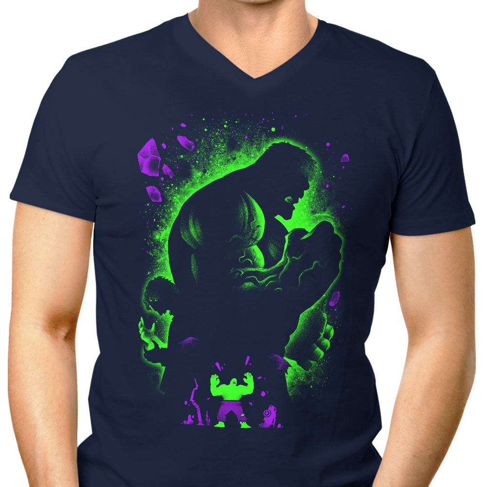 Men's Stylish Green V-Neck by Alemaglia - The Green Monster