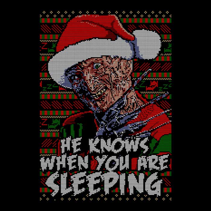 Long Sleeve Ugly Nightmare Themed Sweater T-Shirt