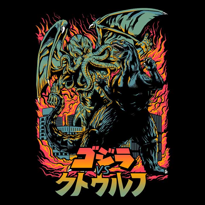 Long Sleeve Clash of Gods T-Shirt by Adam Works