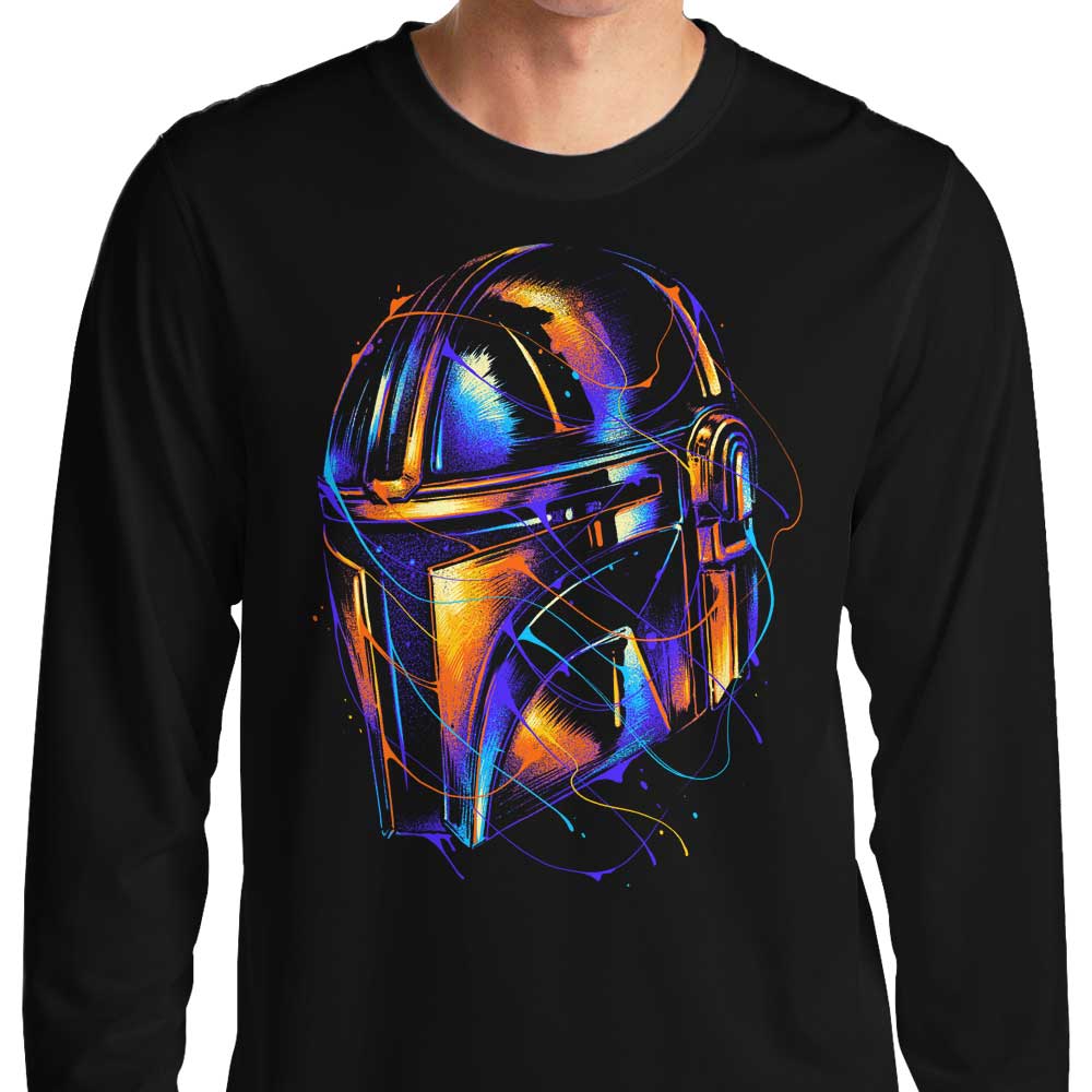 Vibrant Colorful Hunter Long - Sleeve Crewneck T - Shirt