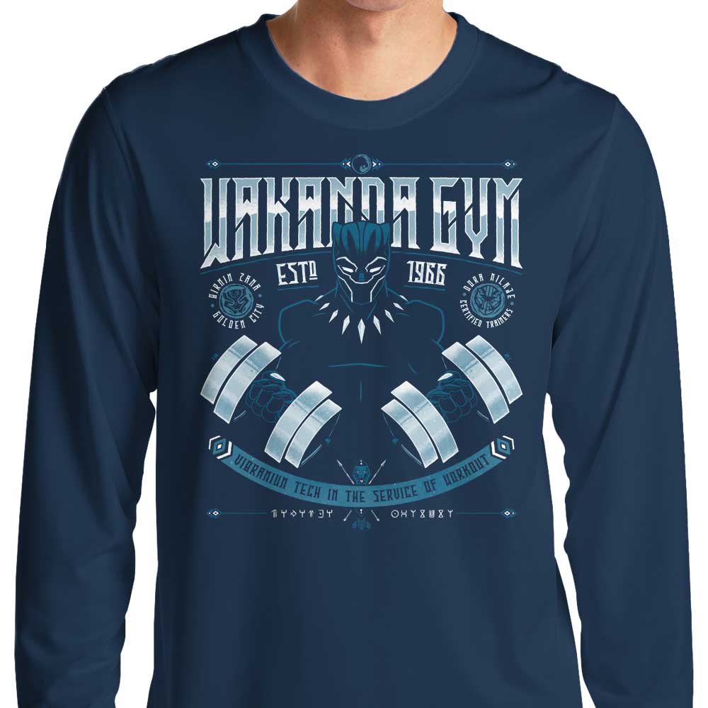 Wakanda Fitness Long Sleeve Crewneck T - Shirt for Fitness Enthusiasts