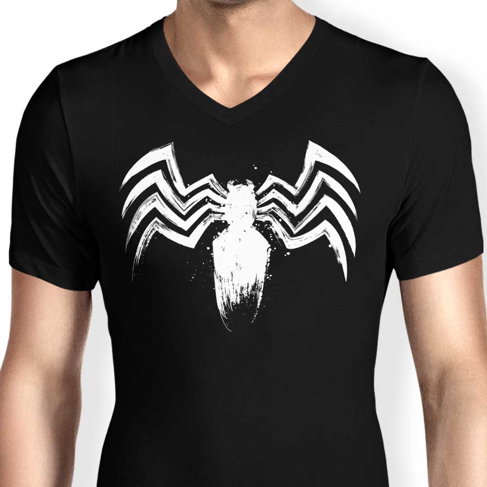 Men's Stylish V-Neck T-Shirt - 'We Are The Symbiote' by Dr. Monekers