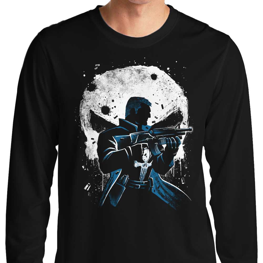 Long Sleeve Punishing Crime-themed T-Shirt by Alemaglia