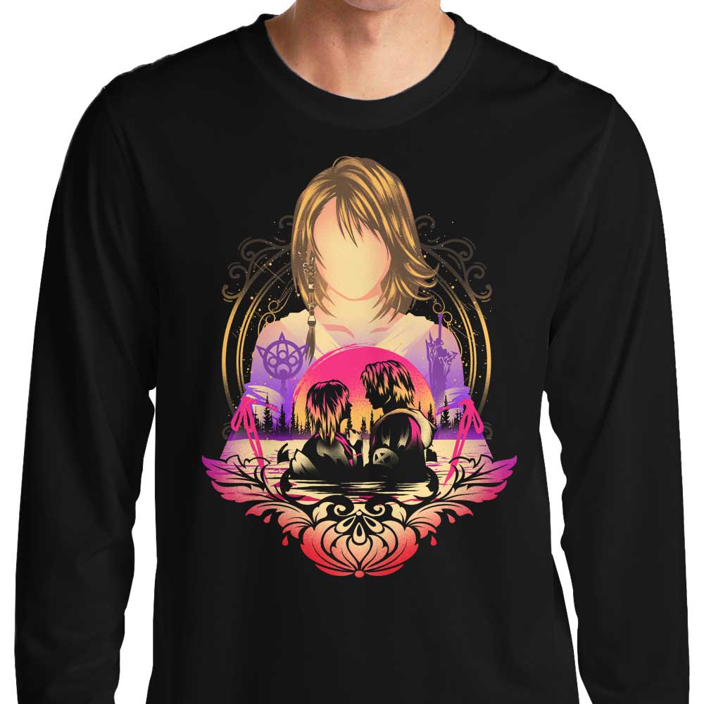 Stylish Lady Summoner Long - Sleeve T - Shirt by Hypertwenty