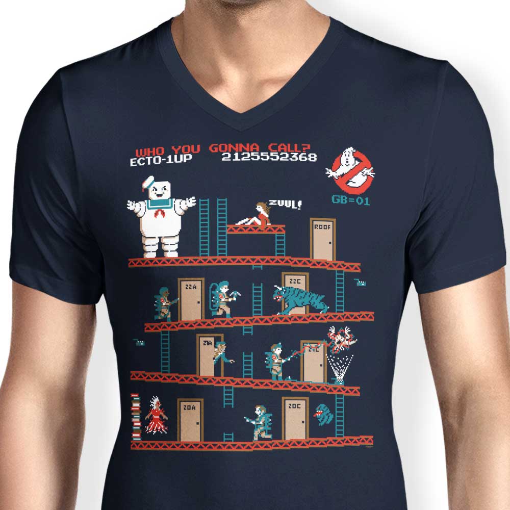 Stylish Men's V-Neck Donkeypuft T-Shirt