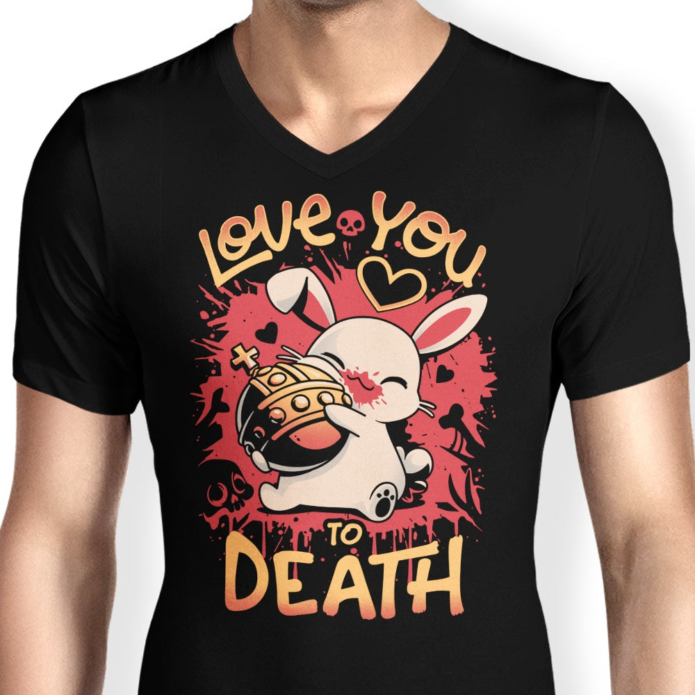Men's Stylish V-Neck Holy Love Grenade T-Shirt