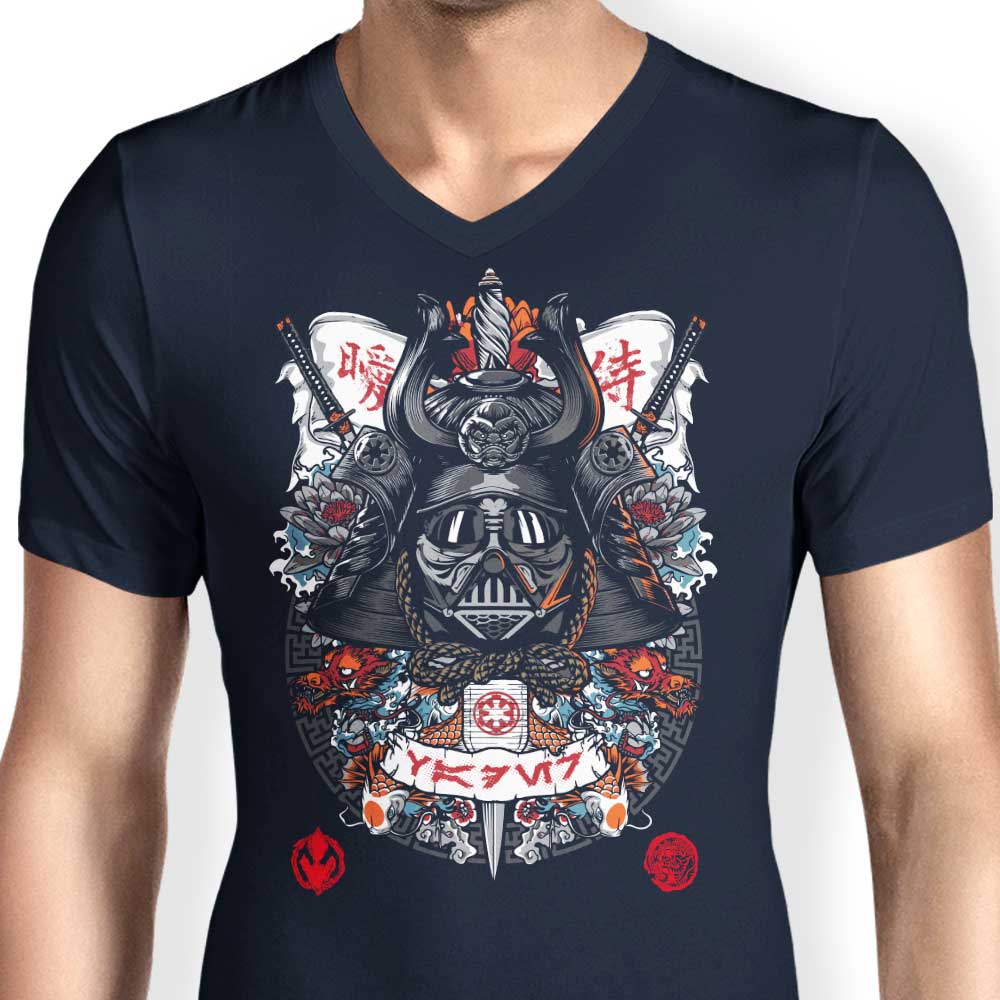 Men's Dark Lord Samurai Style V-Neck T-Shirt