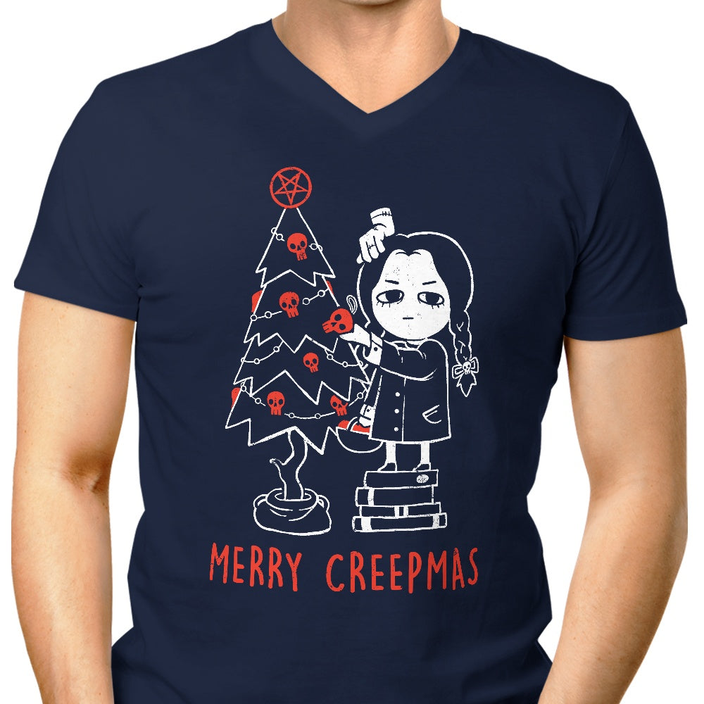 Eerie Merry Creepmas Men's V-Neck T-Shirt