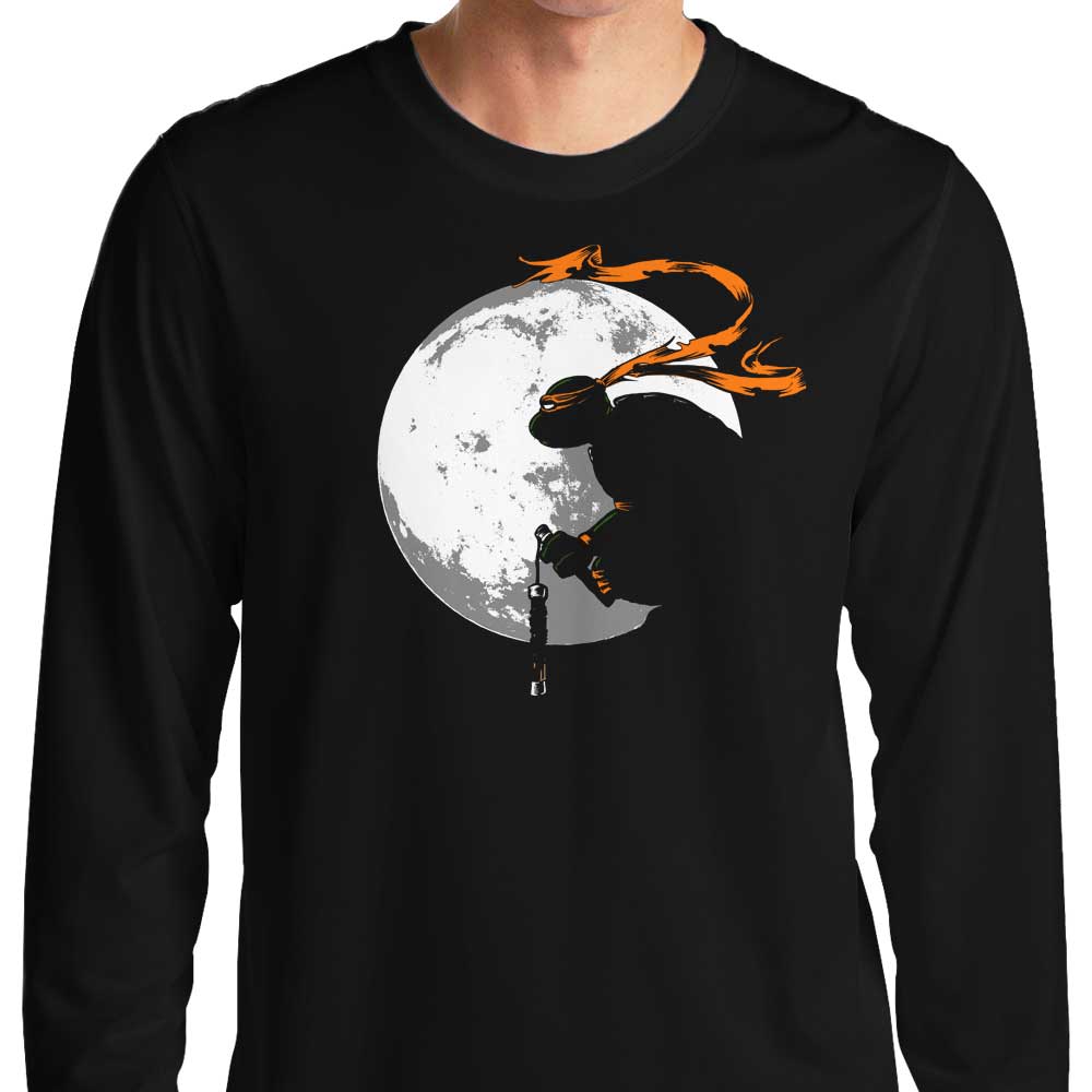 Long Sleeve T-Shirt Featuring the Moon Nunchaku Design
