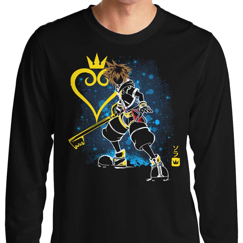 Soulkr's Keyblade Design Long Sleeve Crewneck T - Shirt in S - 4XL Sizes