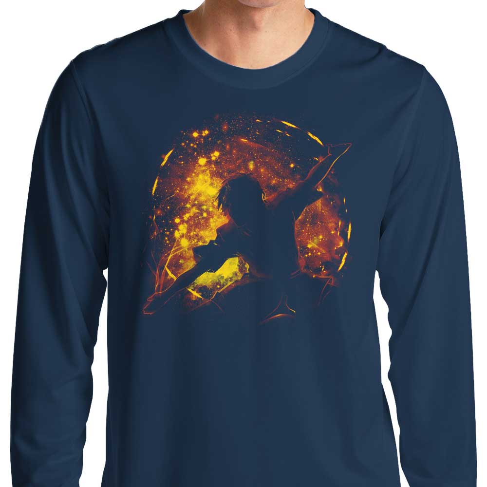 Kharmazero's Space Flame Long Sleeve Comfort T - Shirt
