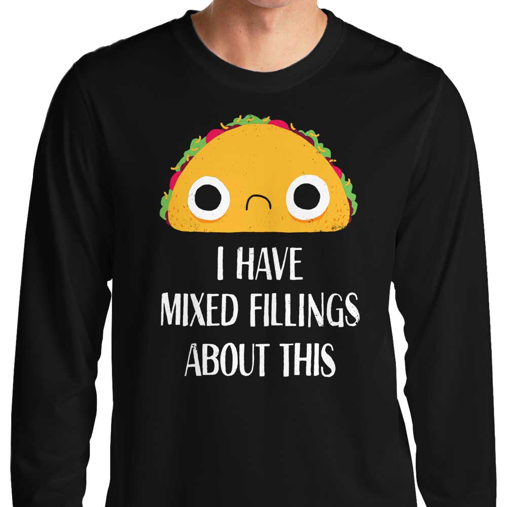 Diverse Fillings Long Sleeve Crewneck T-Shirt for All Sizes