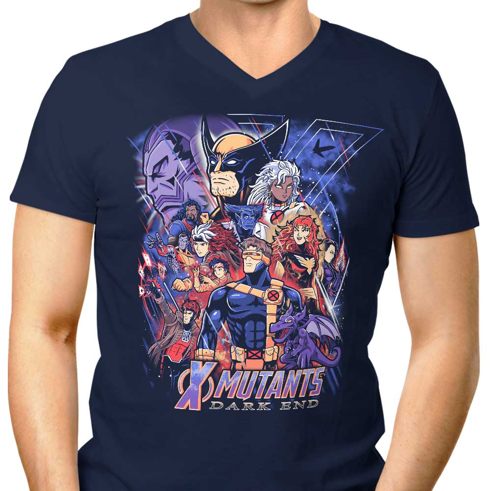 Stylish Men's V-Neck T-Shirt - Dark End Collection