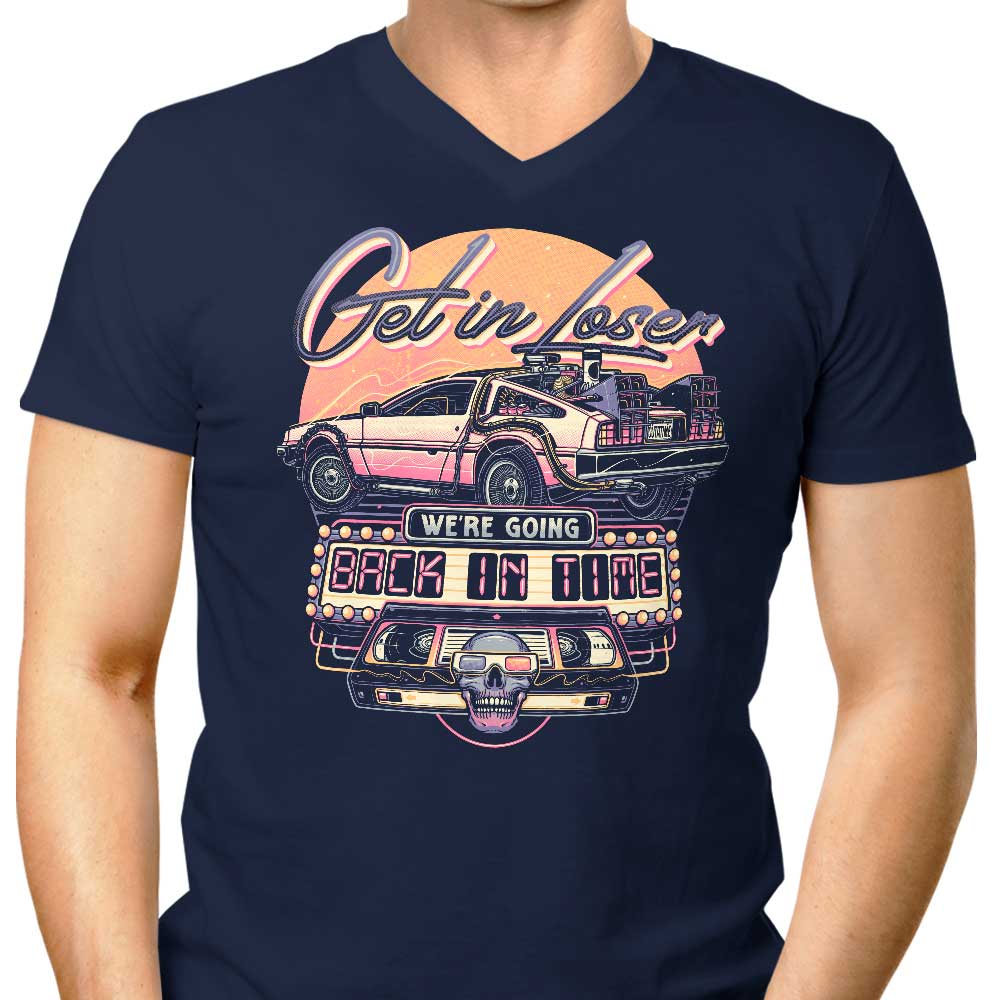 Men's Retro V-Neck - A Trip Back in Time