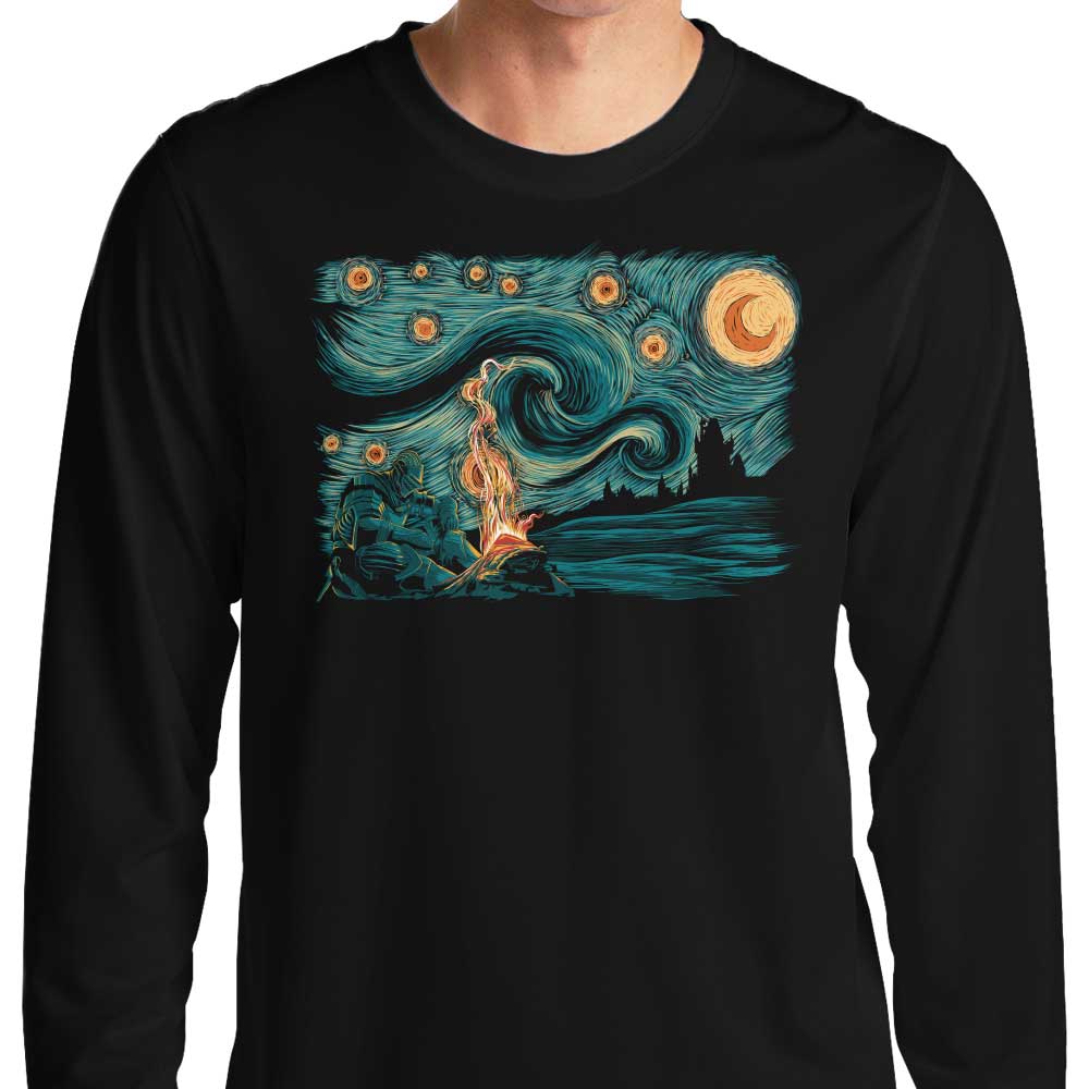 Ddjvigo's Starry Souls Long Sleeve Crewneck T - Shirt in S to 4XL Sizes