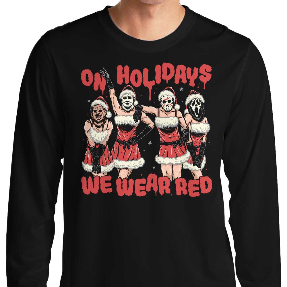 Momma Gorilla's Stylish Long Sleeve Red T-Shirt