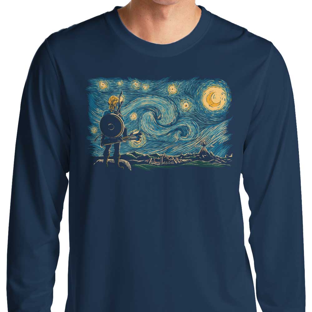 Starry Wild Comfortable Long Sleeve Crewneck T - Shirt