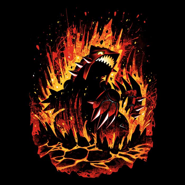 Alemaglia's Magma Cataclysm-themed Long Sleeve Cotton T-Shirt for Casual Wear