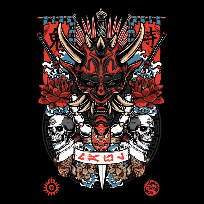 Arinesart's Long Sleeve Dark Side Akuma T-Shirt