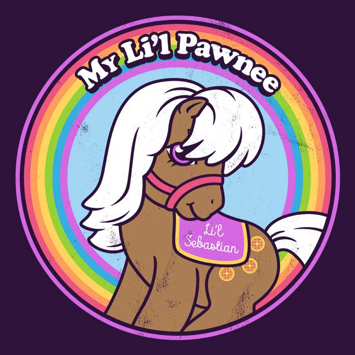 Harebrained's Comfortable Long Sleeve 'My Lil Pawnee' T - Shirt