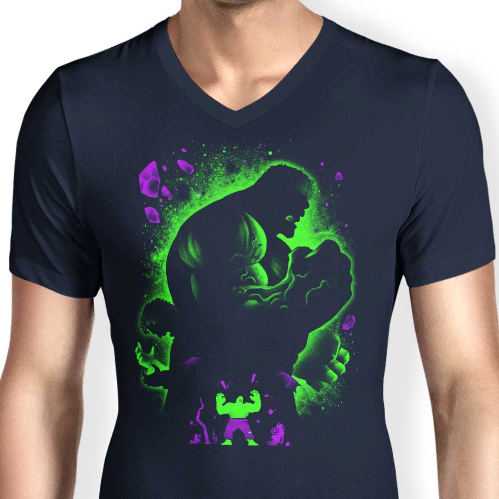Men's Stylish Green V-Neck by Alemaglia - The Green Monster