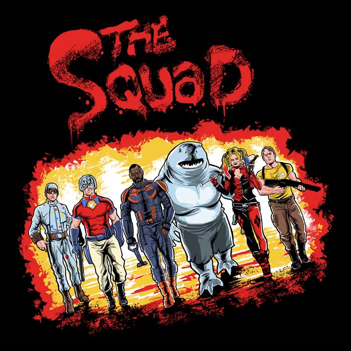 The Squad Branded Long Sleeve Crewneck T-Shirt for All Sizes