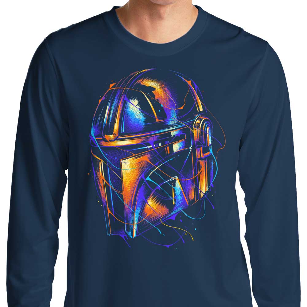 Vibrant Colorful Hunter Long - Sleeve Crewneck T - Shirt