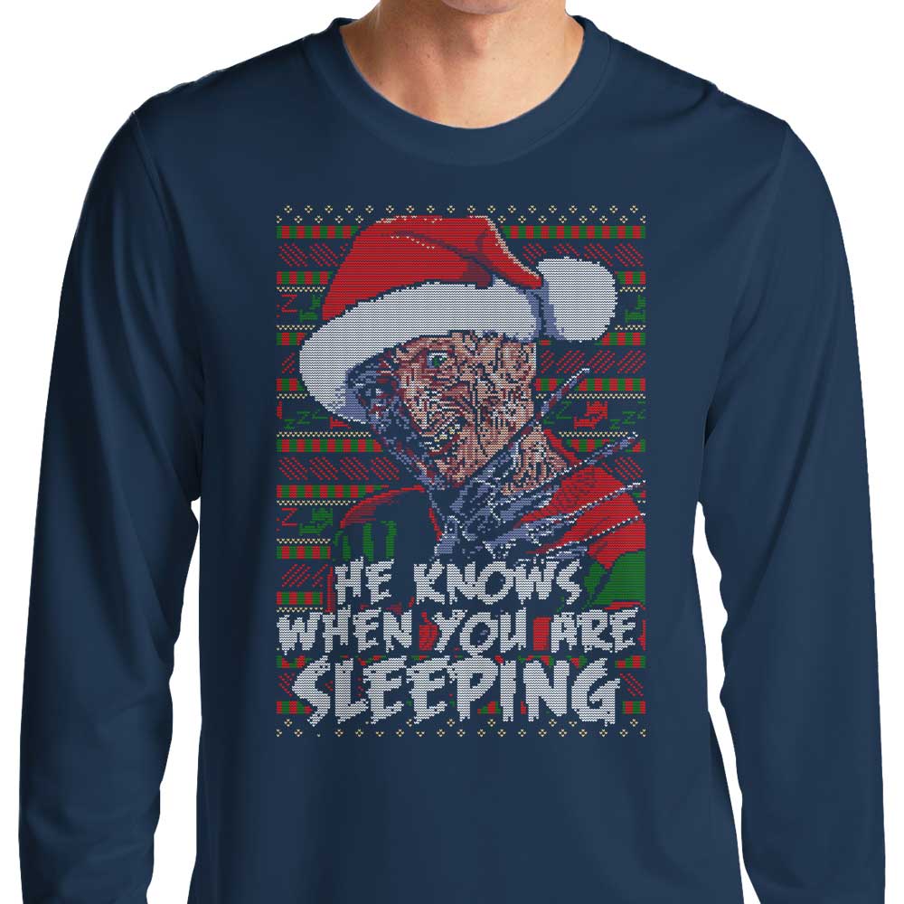 Long Sleeve Ugly Nightmare Themed Sweater T-Shirt