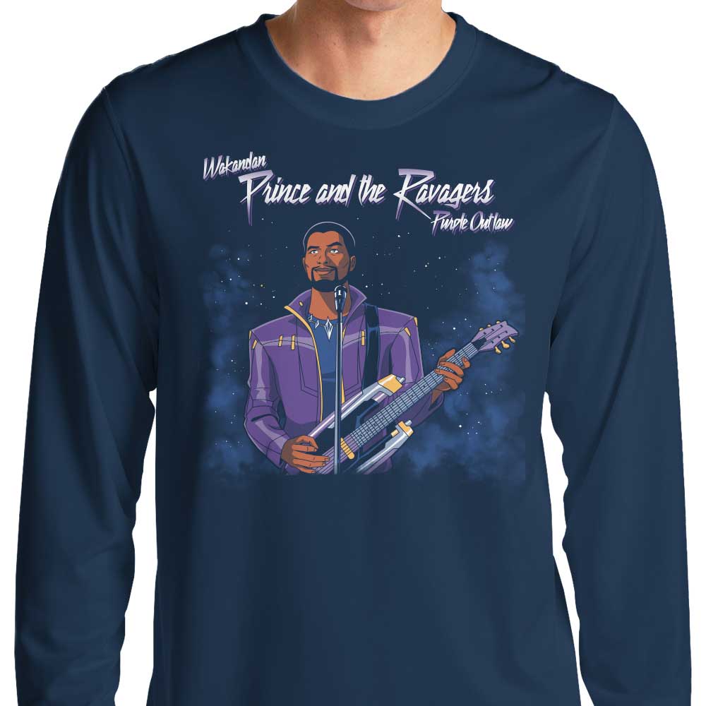 Long Sleeve Purple Outlaw T-Shirt by Prime Premne Design