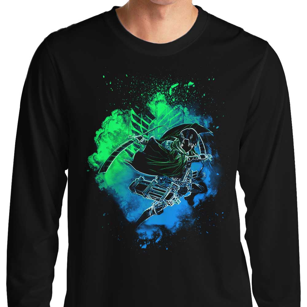 Soul of the Squad Captain Long Sleeve Crewneck T - Shirt for Fashion Enthusiasts