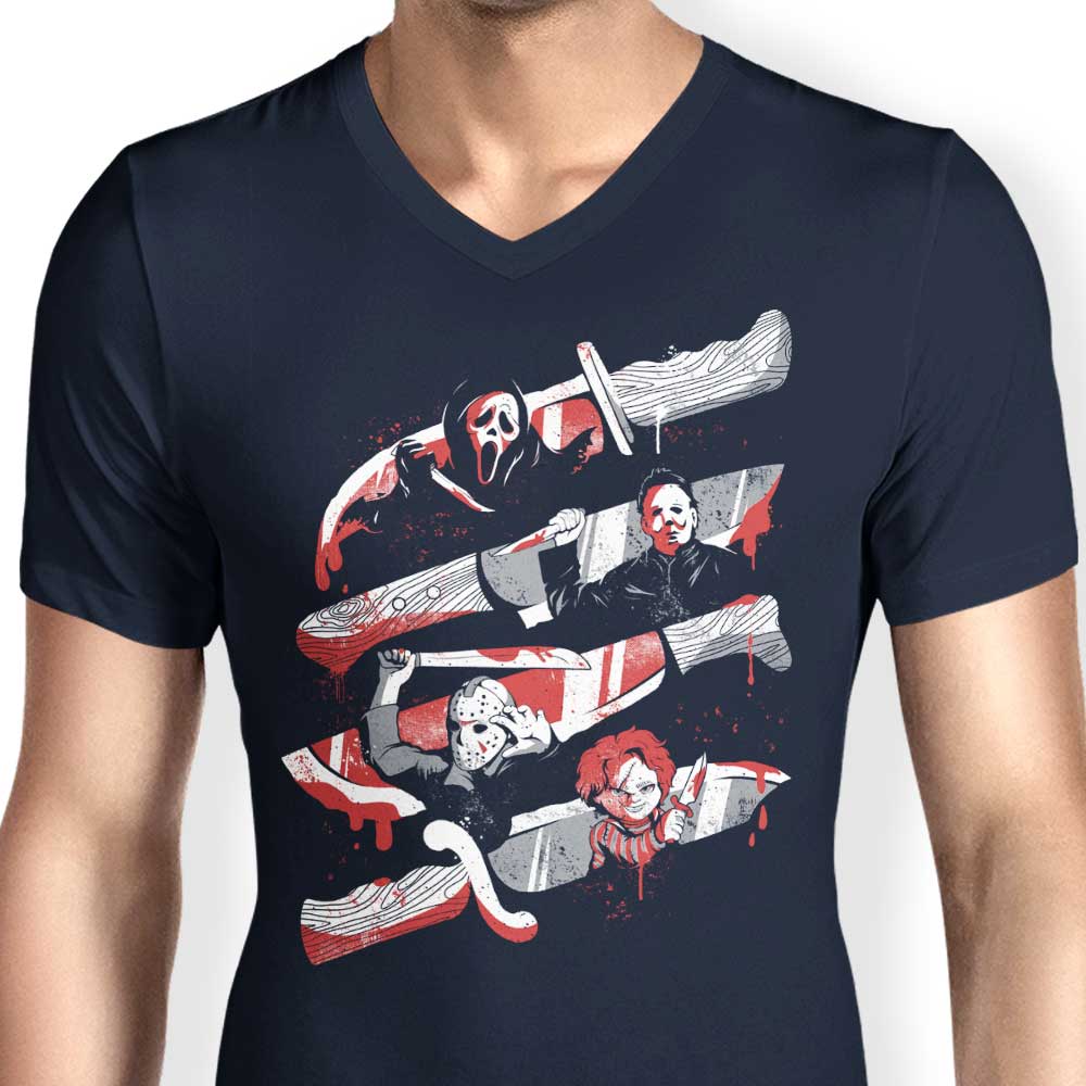 Men's V-Neck Knife Killers T-Shirts