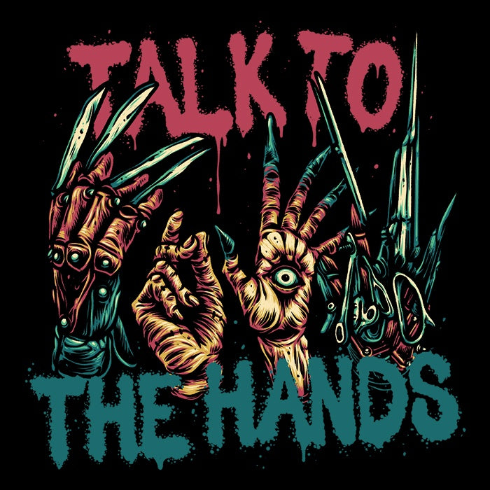 Long Sleeve Glitchygorilla 'Talk to the Hands' T-Shirt