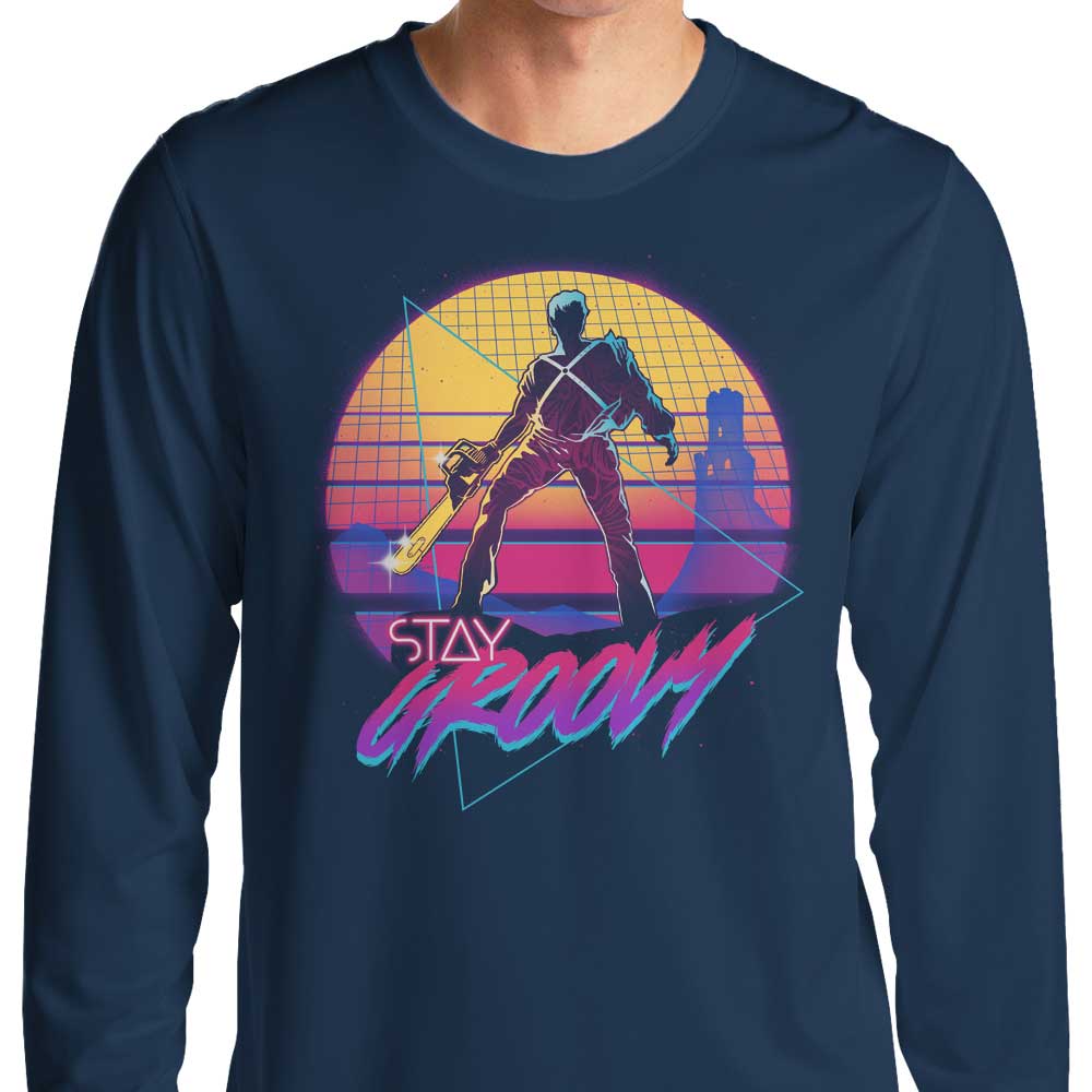 Stay Groovy with This Stylish Long Sleeve T - Shirt