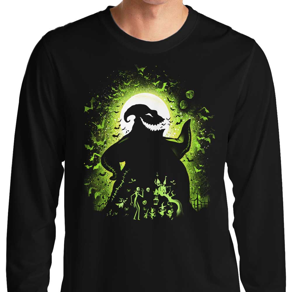 Alemaglia's 'Shadow on the Moon' Long Sleeve Men's T-Shirt for Stylish Wear
