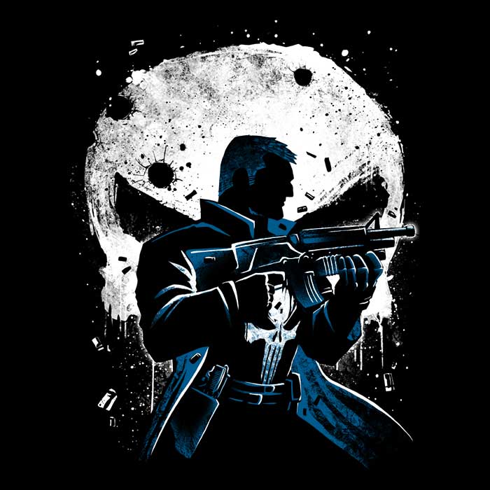 Long Sleeve Punishing Crime-themed T-Shirt by Alemaglia