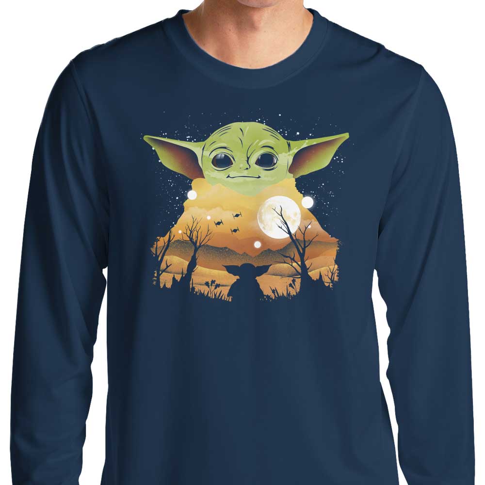 Children's Sunset-themed Long Sleeve Crewneck T-Shirt
