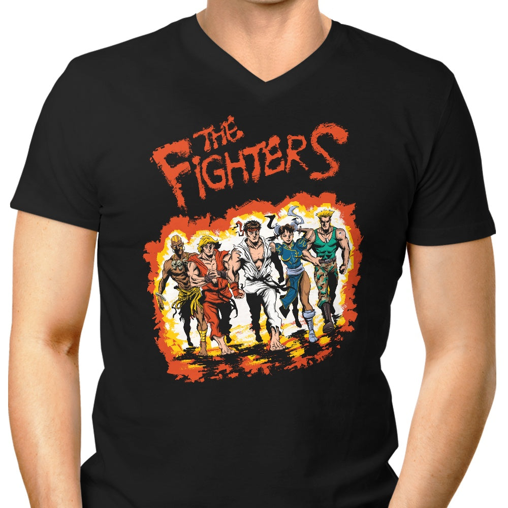 Men's V-Neck T-Shirts - The Fighters Collection
