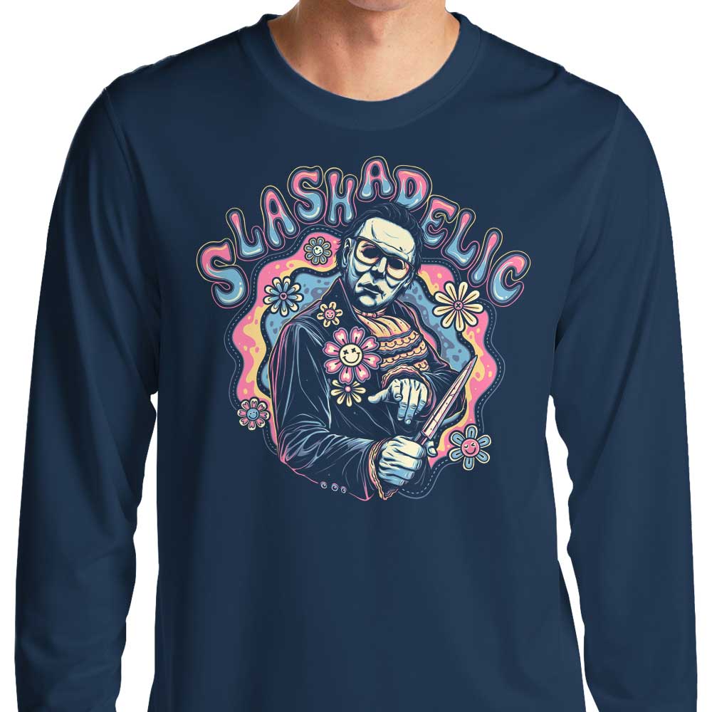 Momma Gorilla's Slashadelic Long Sleeve Crewneck T - Shirt in S to 4XL Sizes