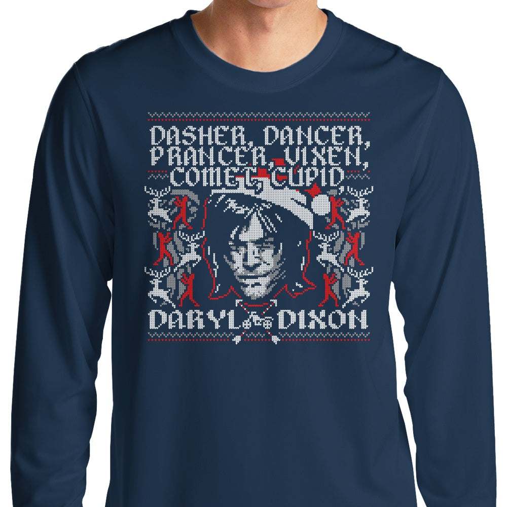 Long Sleeve T-Shirt Featuring Dasher, Dancer and Dixon by Ryan Astle