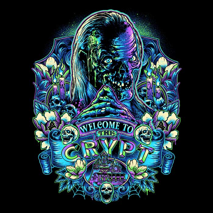 Glitchygorilla's Crypt-Inspired Long Sleeve T-Shirt