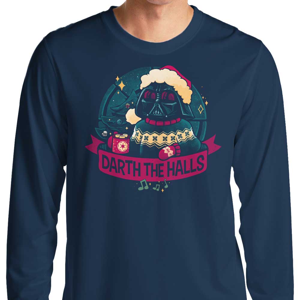 Darth the Halls Men's Long Sleeve Graphic T-Shirt