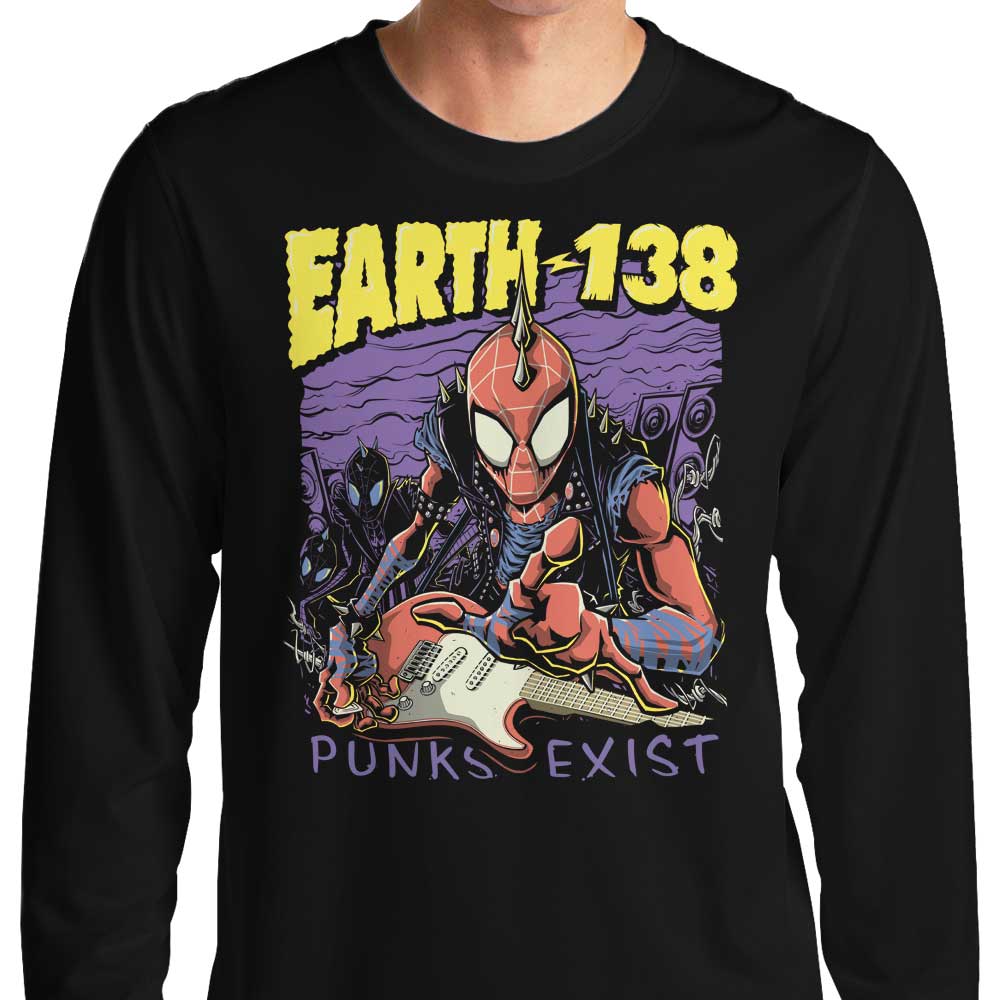 Unique Punks Exist Design - Long Sleeve Cotton Blend T-Shirt for Men and Women