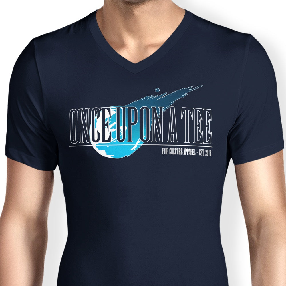 Men's Fashionable V-Neck T-Shirt by Materia OUAT
