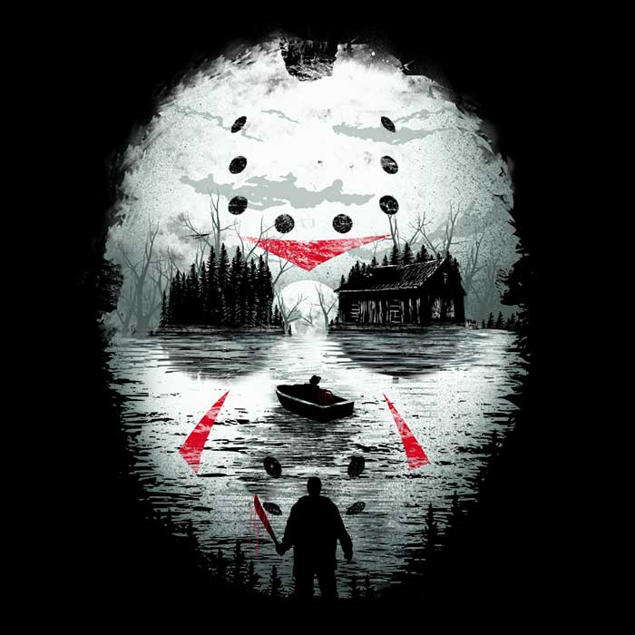 Spooky Friday Night Horror - Long Sleeve T-Shirt by Dandingeroz