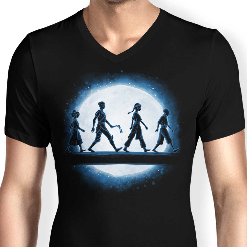 Teesgeex Men's Stylish V-Neck Night Benders Shirts