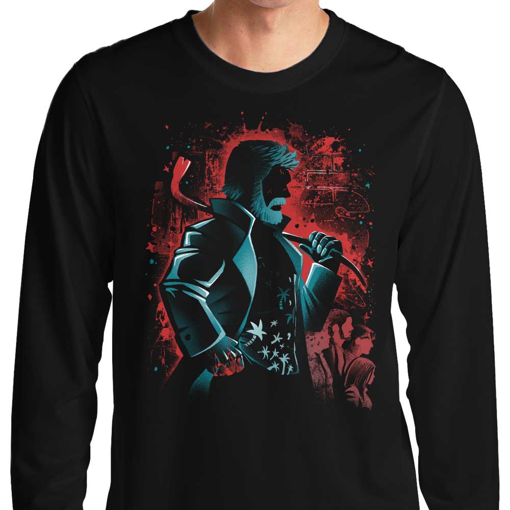 Alemaglia's The Fierce Butcher Long Sleeve Crewneck T - Shirt in S to 4XL