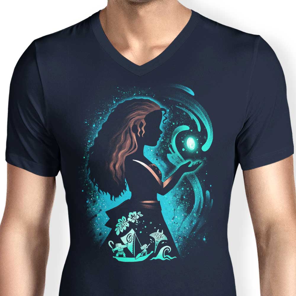 Alemaglia's Men's Stylish V-Neck - The Ocean's Choice