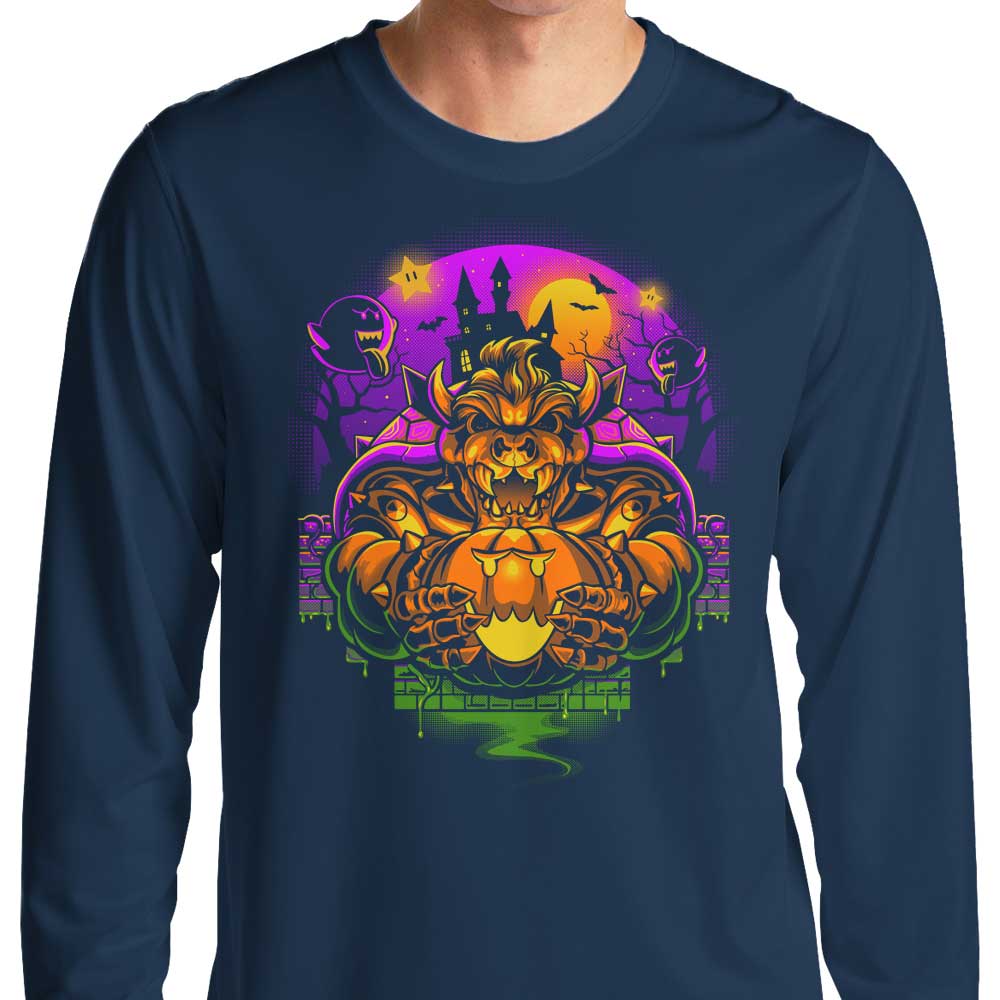 DAObiwan's Bowserween Long Sleeve Crewneck T - Shirt in S to 4XL Sizes