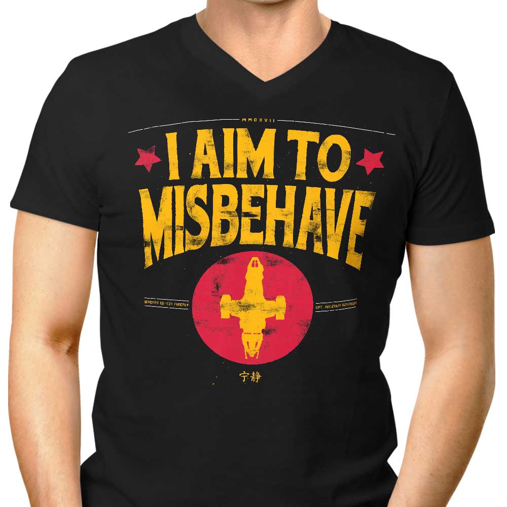 Men's Aim to Disobey V-Neck T-Shirt